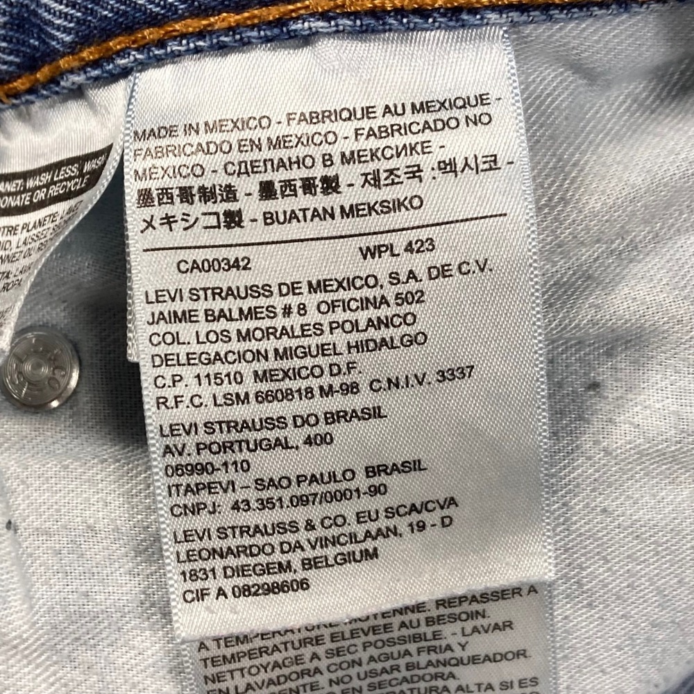 Levis 560 Comfort Fit Tapered Leg Jeans Mens Sz 48x32 Blue Classic Rugged Denim - Picture 14 of 16